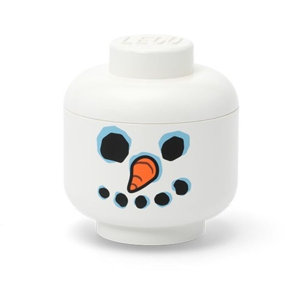 LEGO Mini Stackable Storage Head, Snowman COLLECTIBLES